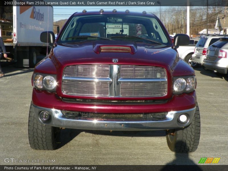 Dark Garnet Red Pearl / Dark Slate Gray 2003 Dodge Ram 2500 Laramie Quad Cab 4x4