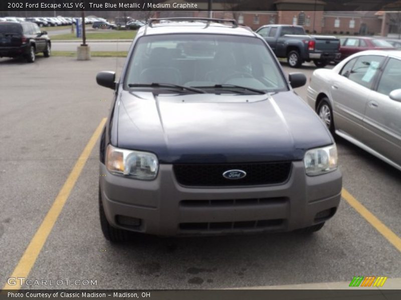 True Blue Metallic / Medium Graphite 2002 Ford Escape XLS V6