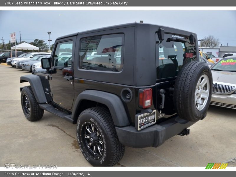 Black / Dark Slate Gray/Medium Slate Gray 2007 Jeep Wrangler X 4x4