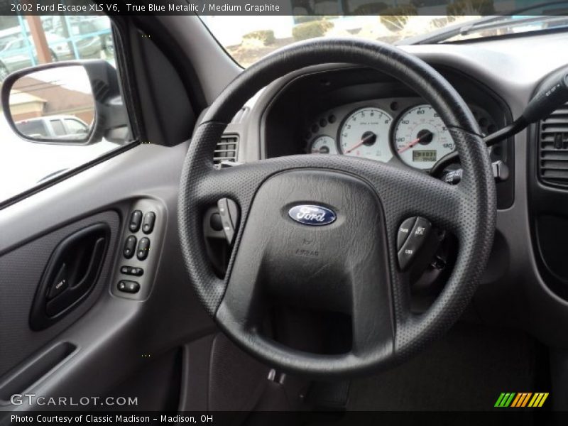 True Blue Metallic / Medium Graphite 2002 Ford Escape XLS V6