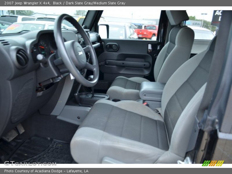 Black / Dark Slate Gray/Medium Slate Gray 2007 Jeep Wrangler X 4x4