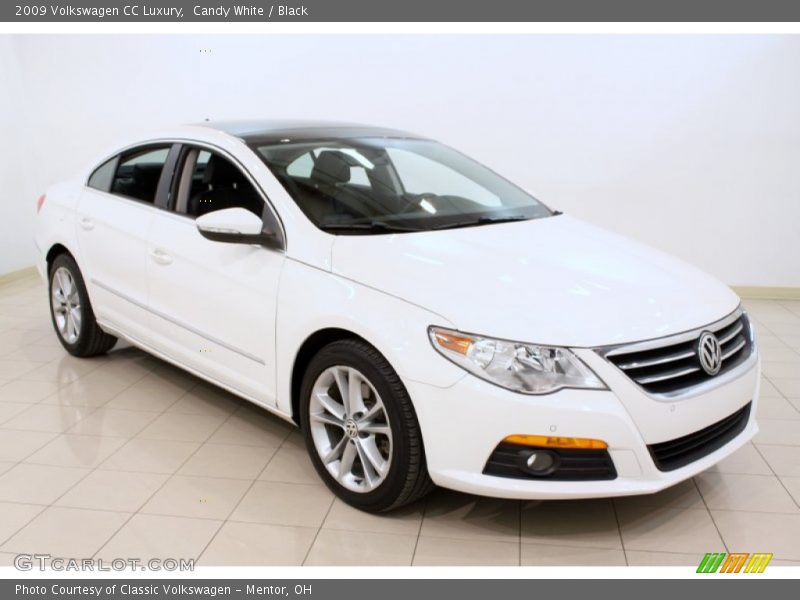 Candy White / Black 2009 Volkswagen CC Luxury