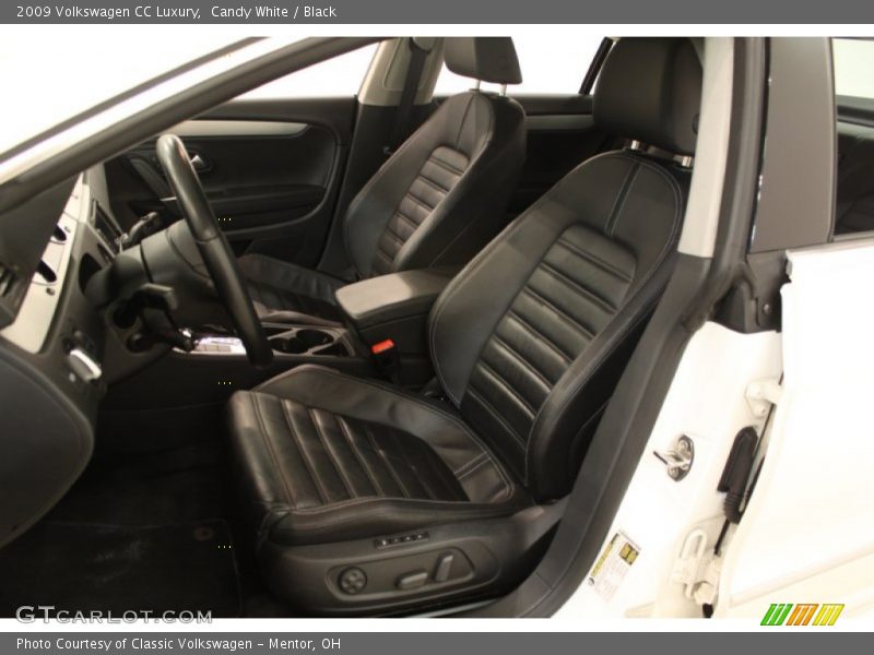 Candy White / Black 2009 Volkswagen CC Luxury