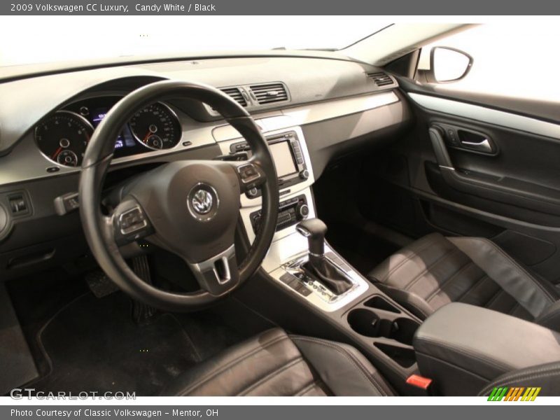 Candy White / Black 2009 Volkswagen CC Luxury