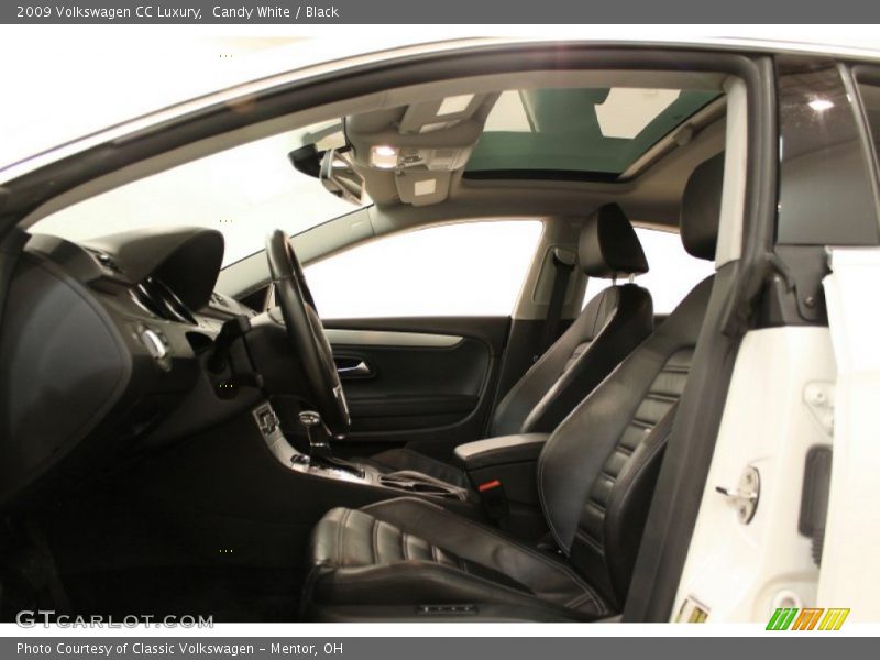 Candy White / Black 2009 Volkswagen CC Luxury