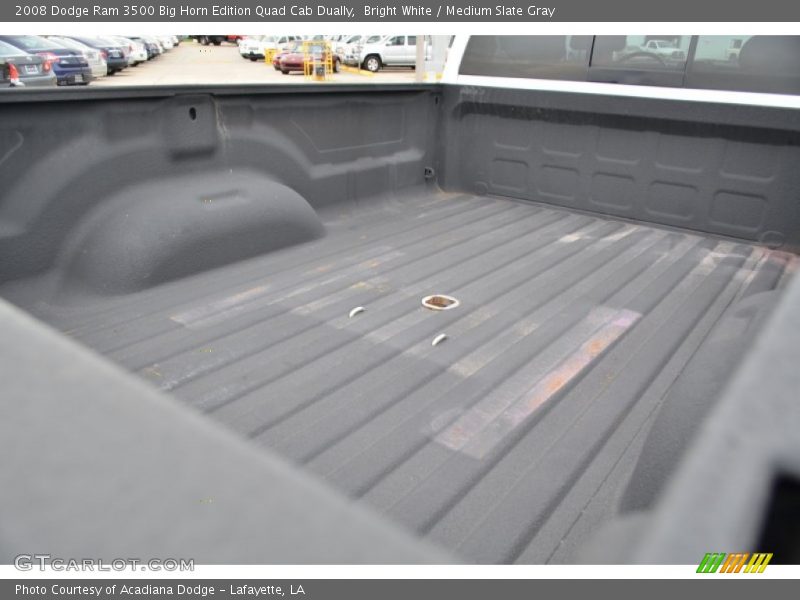 Bright White / Medium Slate Gray 2008 Dodge Ram 3500 Big Horn Edition Quad Cab Dually