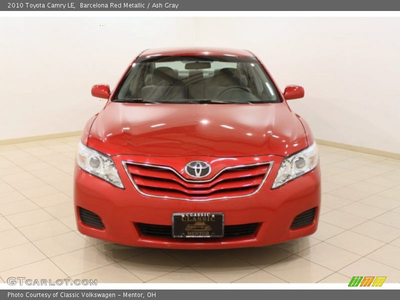 Barcelona Red Metallic / Ash Gray 2010 Toyota Camry LE