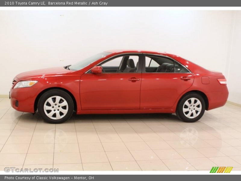 Barcelona Red Metallic / Ash Gray 2010 Toyota Camry LE