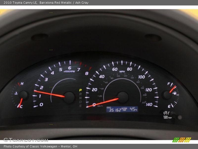 Barcelona Red Metallic / Ash Gray 2010 Toyota Camry LE