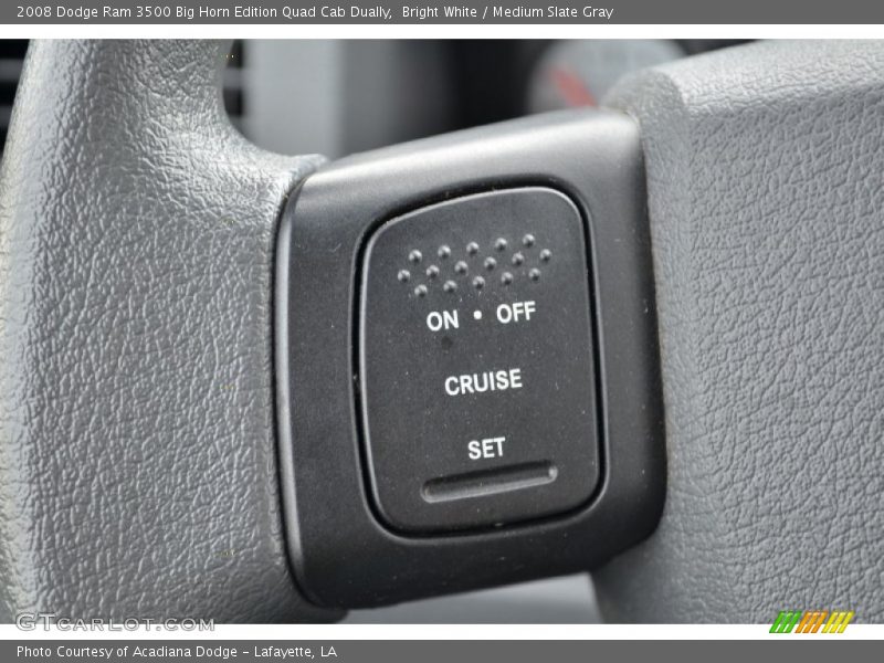 Bright White / Medium Slate Gray 2008 Dodge Ram 3500 Big Horn Edition Quad Cab Dually