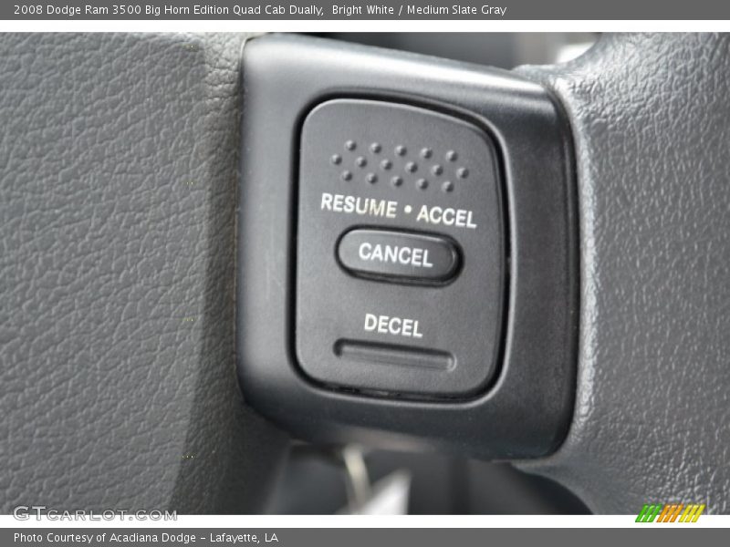 Bright White / Medium Slate Gray 2008 Dodge Ram 3500 Big Horn Edition Quad Cab Dually