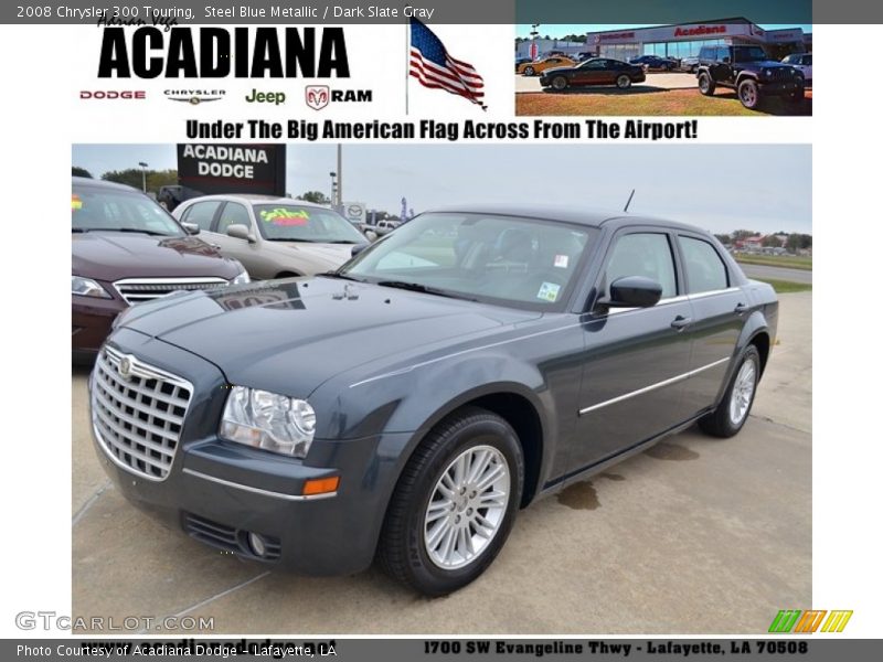 Steel Blue Metallic / Dark Slate Gray 2008 Chrysler 300 Touring