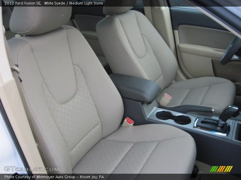 White Suede / Medium Light Stone 2012 Ford Fusion SE