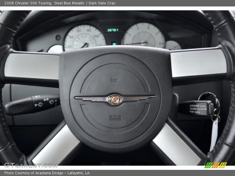Steel Blue Metallic / Dark Slate Gray 2008 Chrysler 300 Touring
