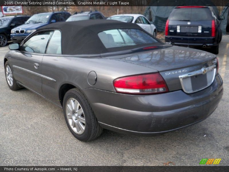 Graphite Metallic / Light Taupe 2005 Chrysler Sebring Limited Convertible