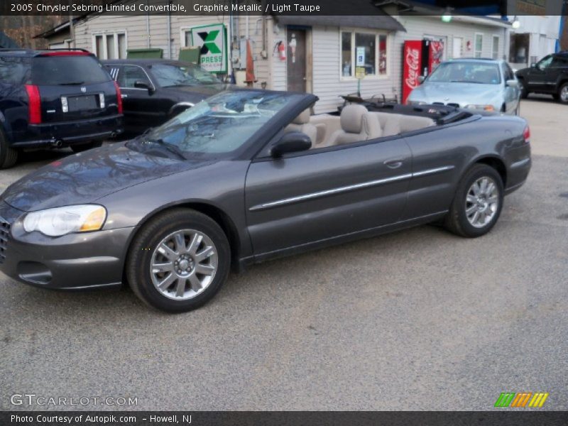 Graphite Metallic / Light Taupe 2005 Chrysler Sebring Limited Convertible