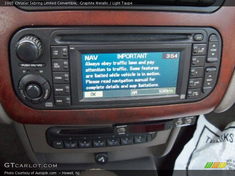 Graphite Metallic / Light Taupe 2005 Chrysler Sebring Limited Convertible