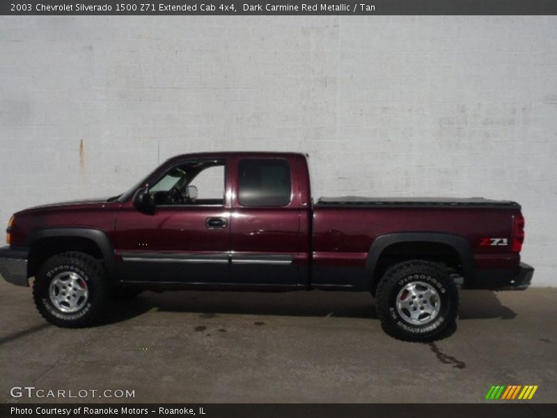  2003 Silverado 1500 Z71 Extended Cab 4x4 Dark Carmine Red Metallic