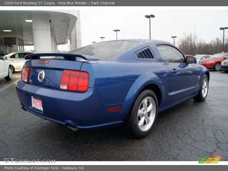 Vista Blue Metallic / Dark Charcoal 2009 Ford Mustang GT Coupe