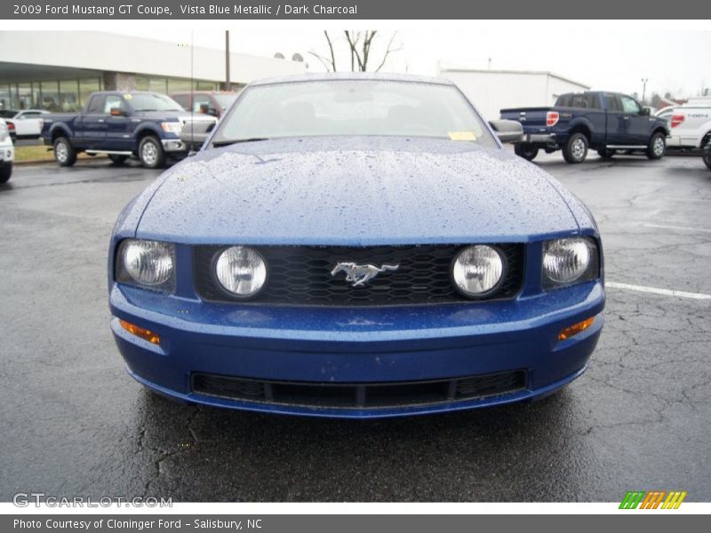 Vista Blue Metallic / Dark Charcoal 2009 Ford Mustang GT Coupe