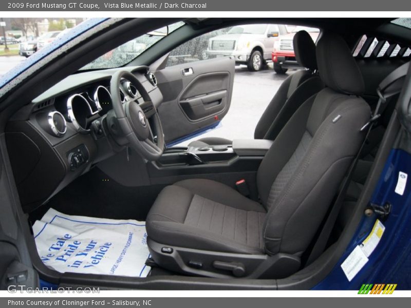 Vista Blue Metallic / Dark Charcoal 2009 Ford Mustang GT Coupe