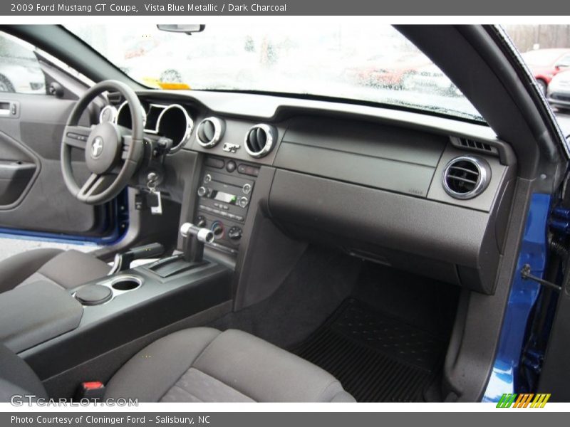 Vista Blue Metallic / Dark Charcoal 2009 Ford Mustang GT Coupe
