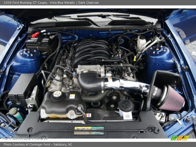 Vista Blue Metallic / Dark Charcoal 2009 Ford Mustang GT Coupe