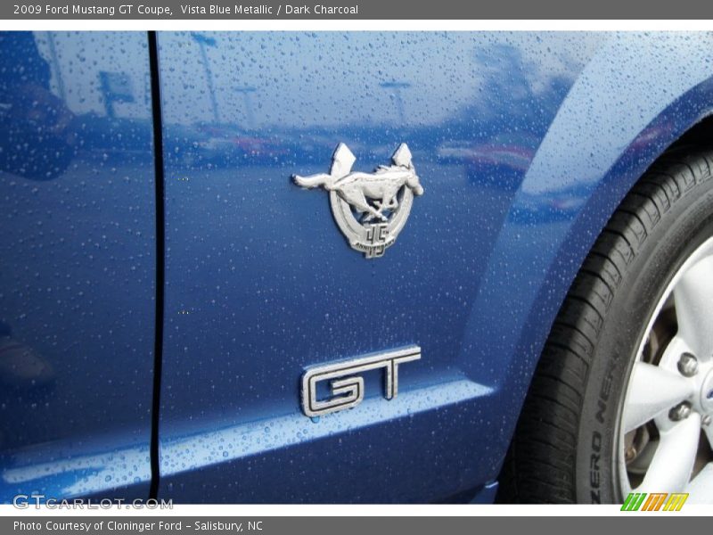Vista Blue Metallic / Dark Charcoal 2009 Ford Mustang GT Coupe