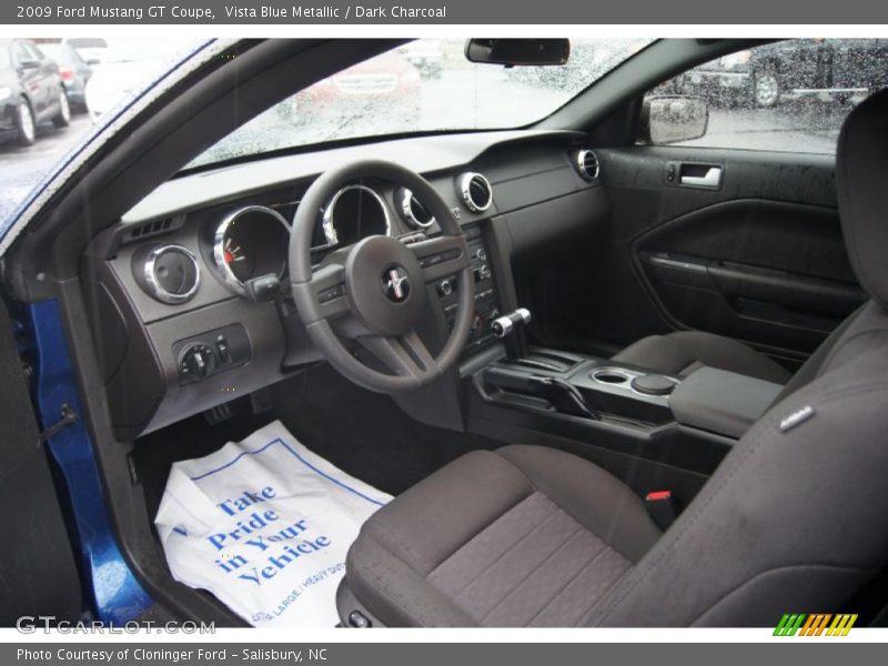 Vista Blue Metallic / Dark Charcoal 2009 Ford Mustang GT Coupe