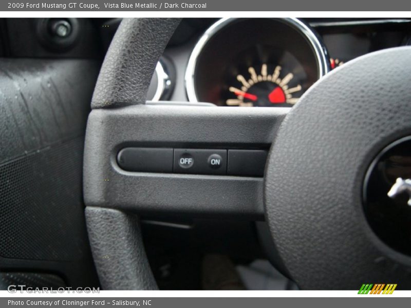 Vista Blue Metallic / Dark Charcoal 2009 Ford Mustang GT Coupe