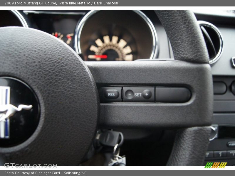 Vista Blue Metallic / Dark Charcoal 2009 Ford Mustang GT Coupe