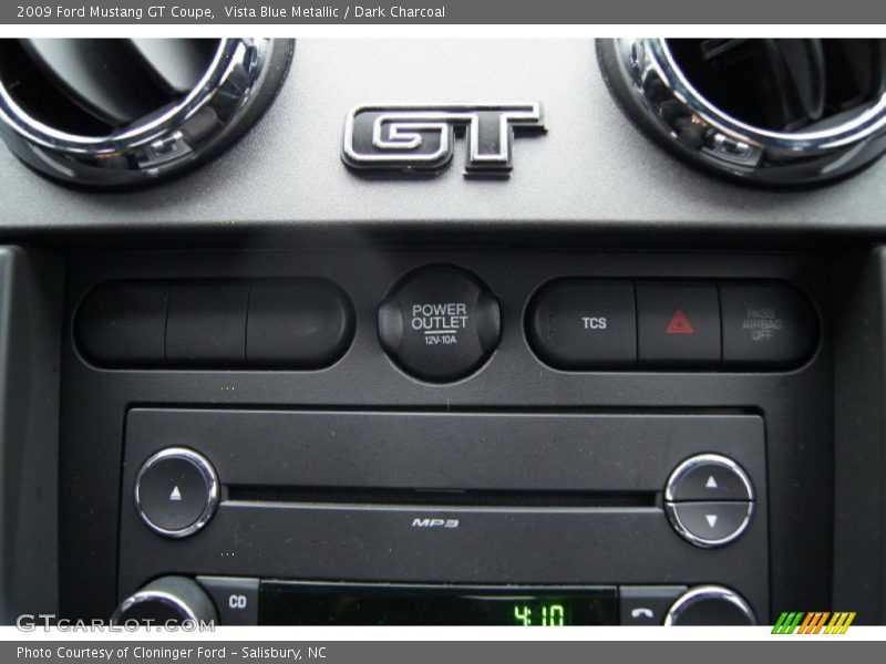 Vista Blue Metallic / Dark Charcoal 2009 Ford Mustang GT Coupe