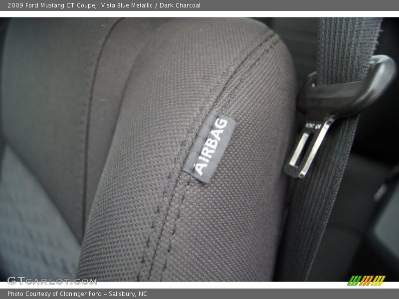 Vista Blue Metallic / Dark Charcoal 2009 Ford Mustang GT Coupe