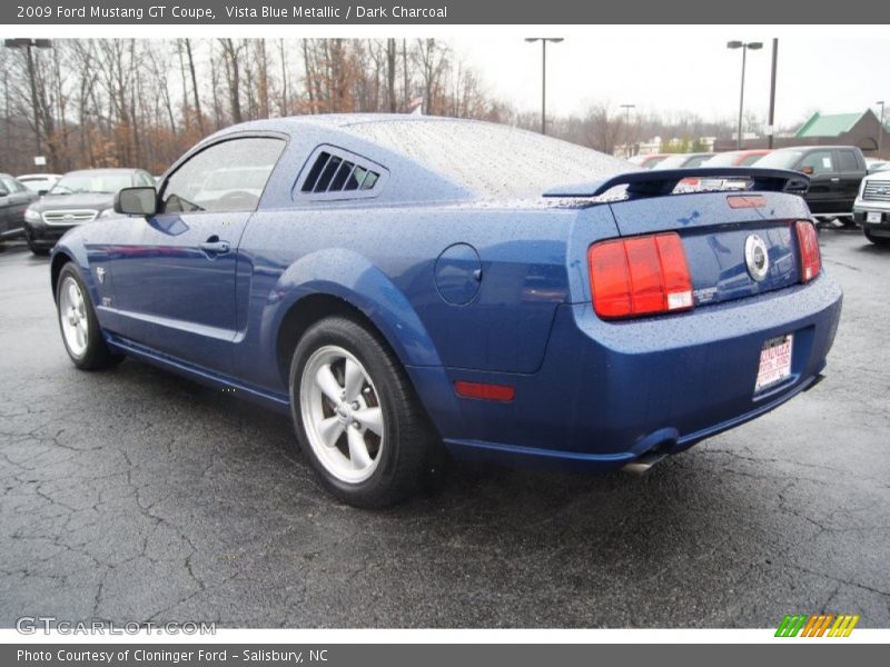 Vista Blue Metallic / Dark Charcoal 2009 Ford Mustang GT Coupe
