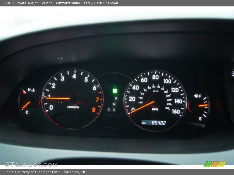 Blizzard White Pearl / Dark Charcoal 2008 Toyota Avalon Touring