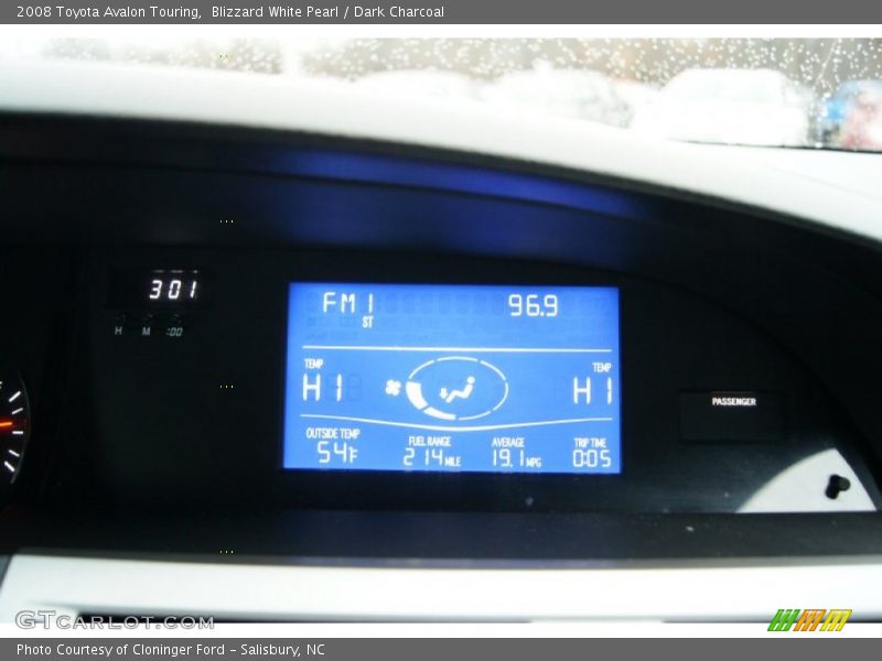 Blizzard White Pearl / Dark Charcoal 2008 Toyota Avalon Touring