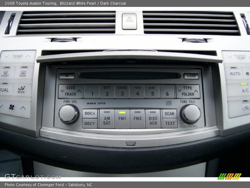 Blizzard White Pearl / Dark Charcoal 2008 Toyota Avalon Touring