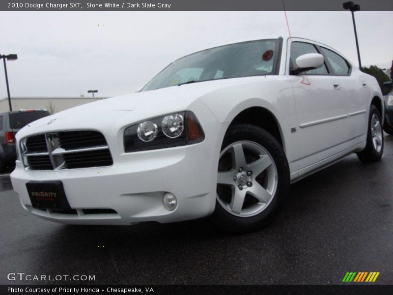 Stone White / Dark Slate Gray 2010 Dodge Charger SXT
