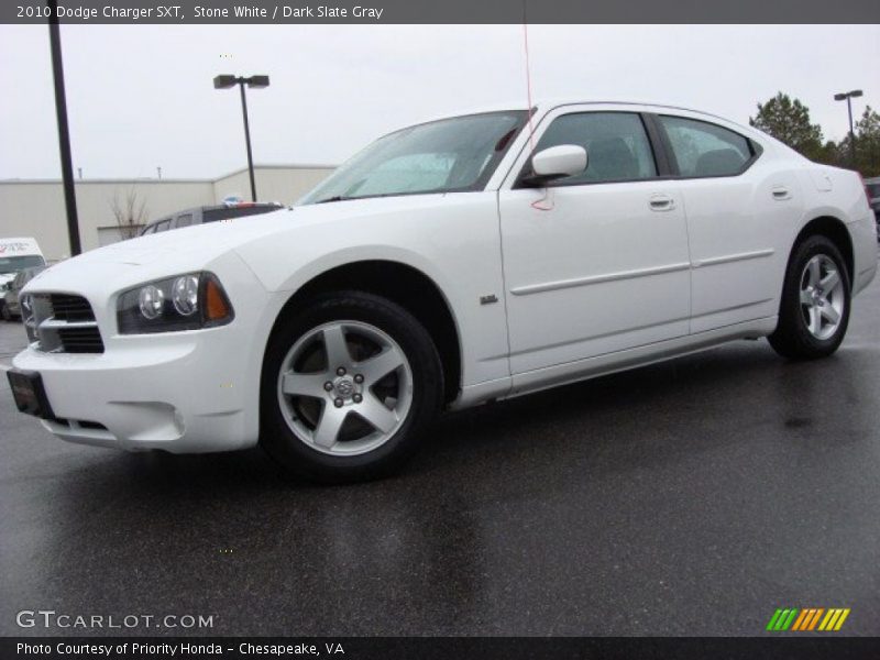 Stone White / Dark Slate Gray 2010 Dodge Charger SXT
