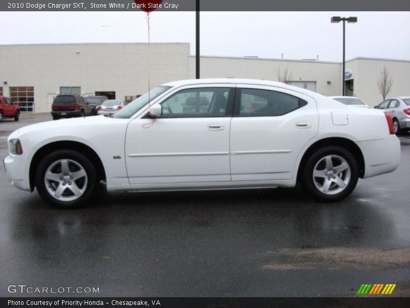 Stone White / Dark Slate Gray 2010 Dodge Charger SXT
