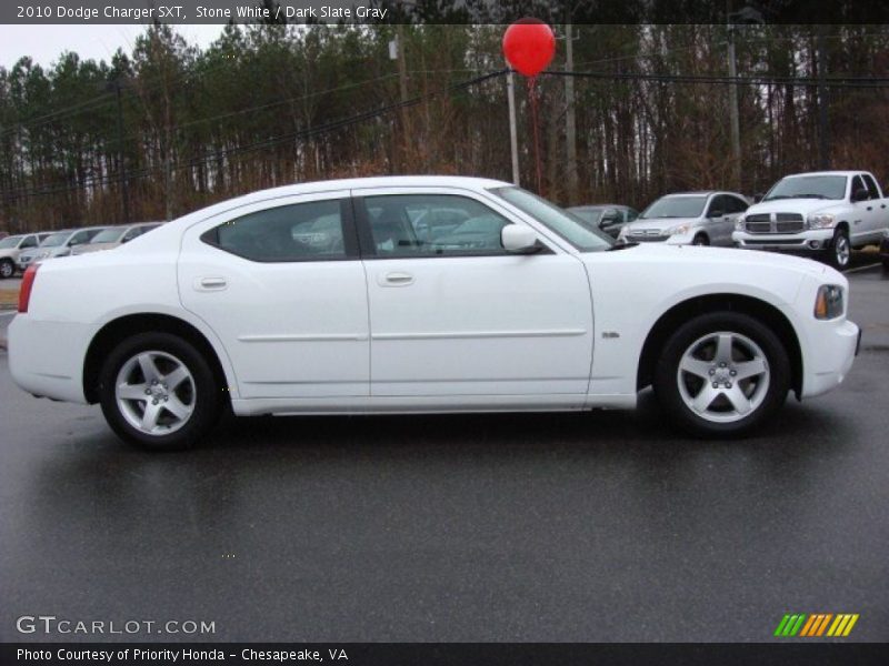 Stone White / Dark Slate Gray 2010 Dodge Charger SXT