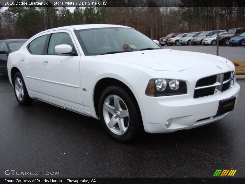 Stone White / Dark Slate Gray 2010 Dodge Charger SXT