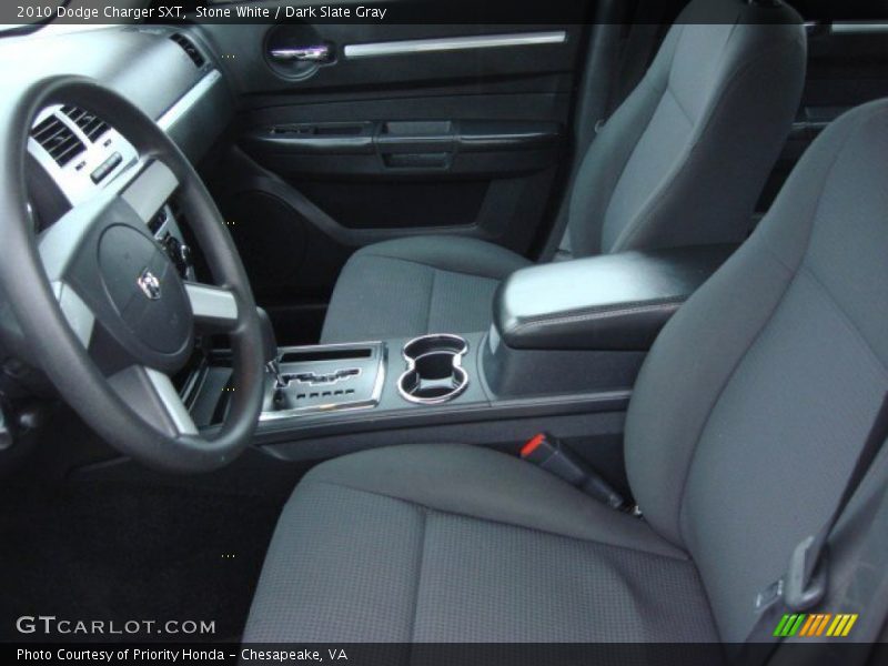 Stone White / Dark Slate Gray 2010 Dodge Charger SXT