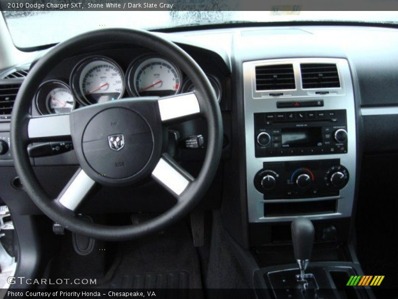 Stone White / Dark Slate Gray 2010 Dodge Charger SXT