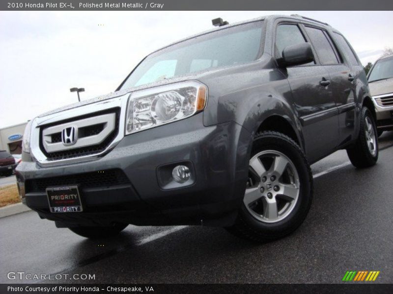 Polished Metal Metallic / Gray 2010 Honda Pilot EX-L