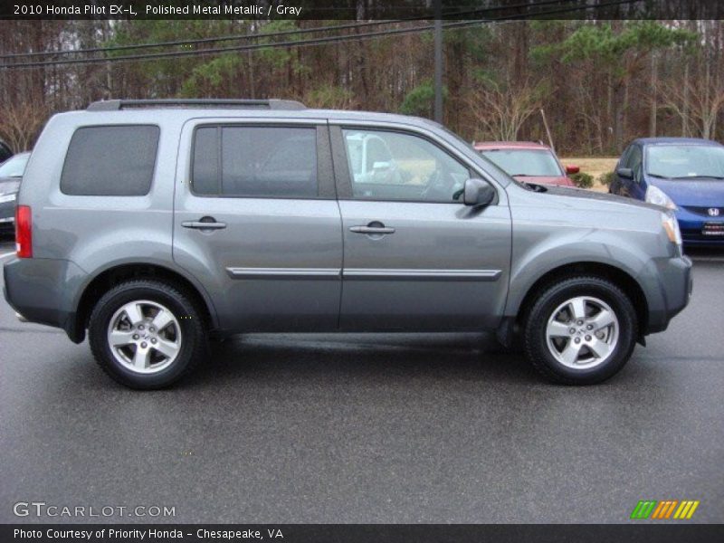 Polished Metal Metallic / Gray 2010 Honda Pilot EX-L
