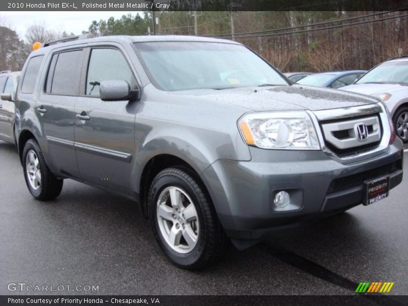 Polished Metal Metallic / Gray 2010 Honda Pilot EX-L
