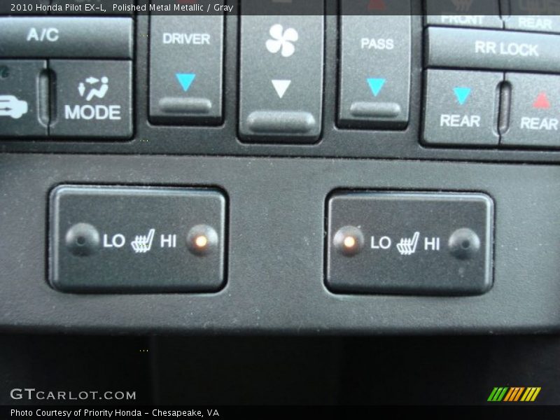 Polished Metal Metallic / Gray 2010 Honda Pilot EX-L