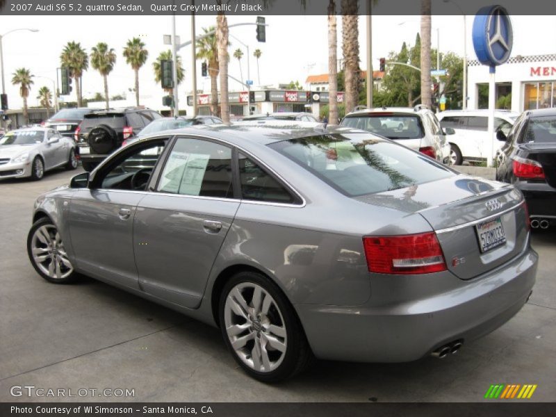 Quartz Grey Metallic / Black 2007 Audi S6 5.2 quattro Sedan