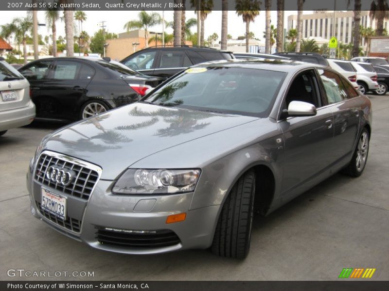 Quartz Grey Metallic / Black 2007 Audi S6 5.2 quattro Sedan